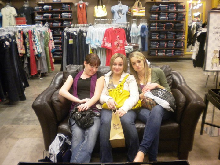 Girl's weekend, shopped until we dropped.