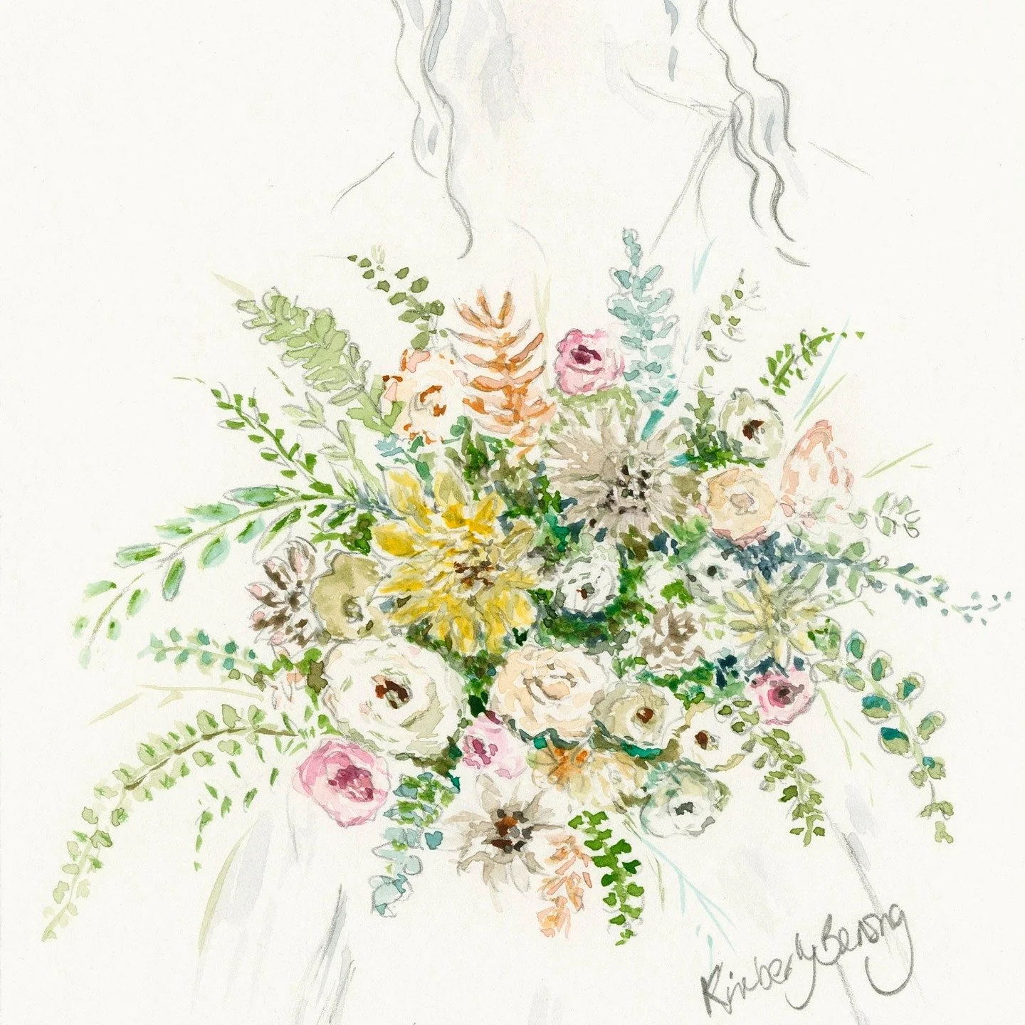 Mini Bridal Bouquet Portraits