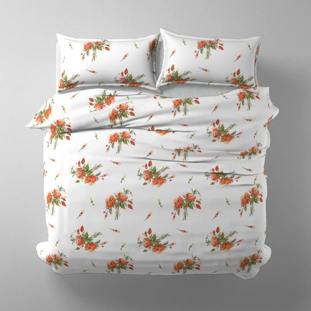 Dancing Peony Duvet watercolor art available from Studio Sprig. Check out the shop link on my site for all available designs. #peonyduvet #surfacepattern #floralpatterndesign #peony #watercolor