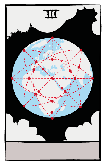 "The Network" tarot illustration