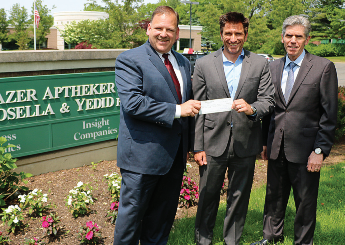 GLIRC AND LAZER, APTHEKER, ROSELLA & YEDID, P.C. PRESENT CHECK TO WHIP