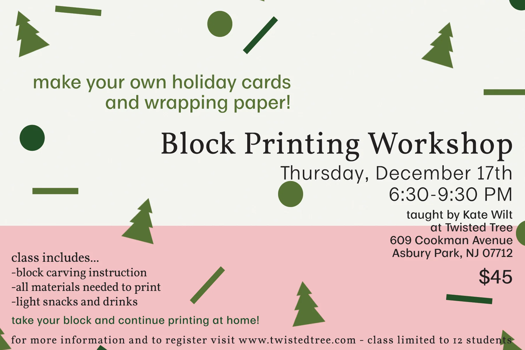 Block Printing Workshop