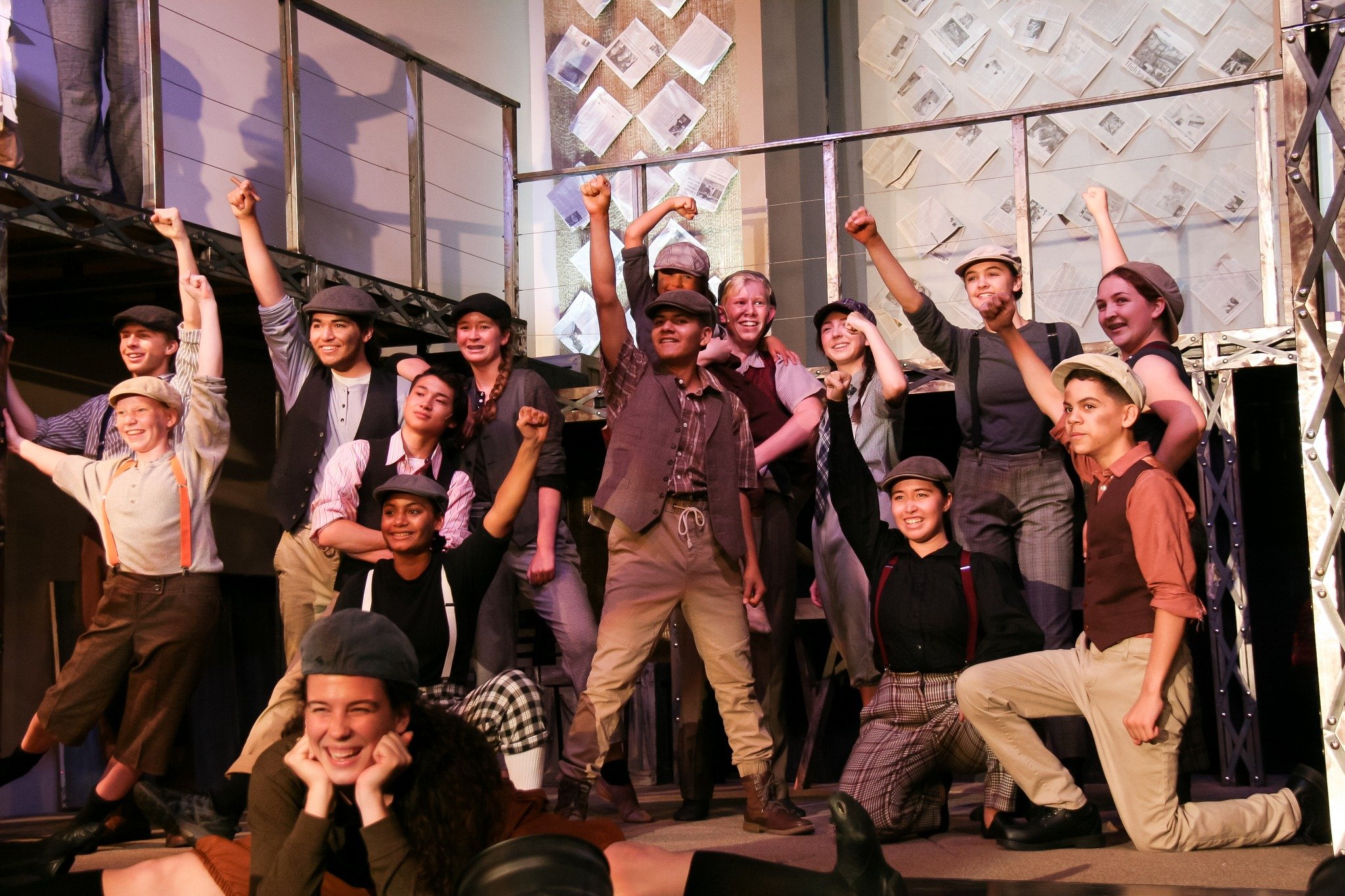 Newsies- Leads family photo.jpg