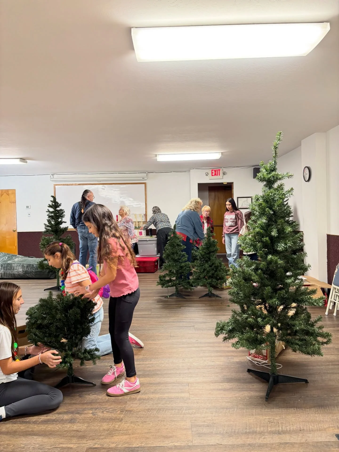 We had our pie and decorated too!

We took a couple of older traditions and made a new one this year: Pie Breakfast + Christmas Decorating. This morning, we ate too much pie and decorated our church for the Christmas season. How wonderful it is to ha