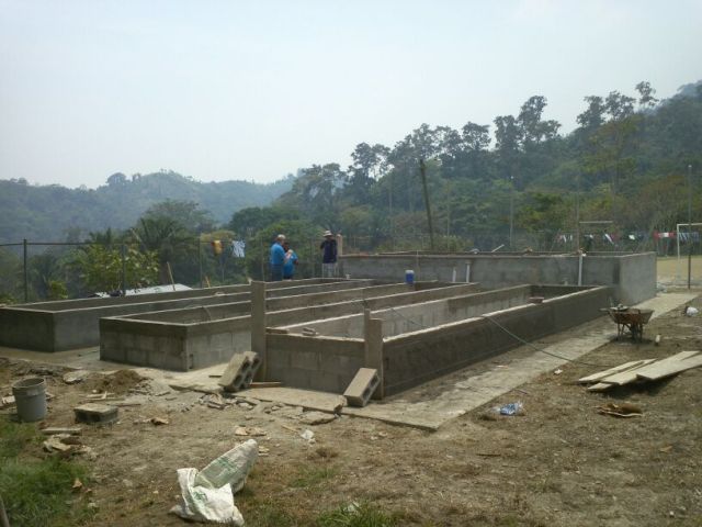 Almost done with the concrete!