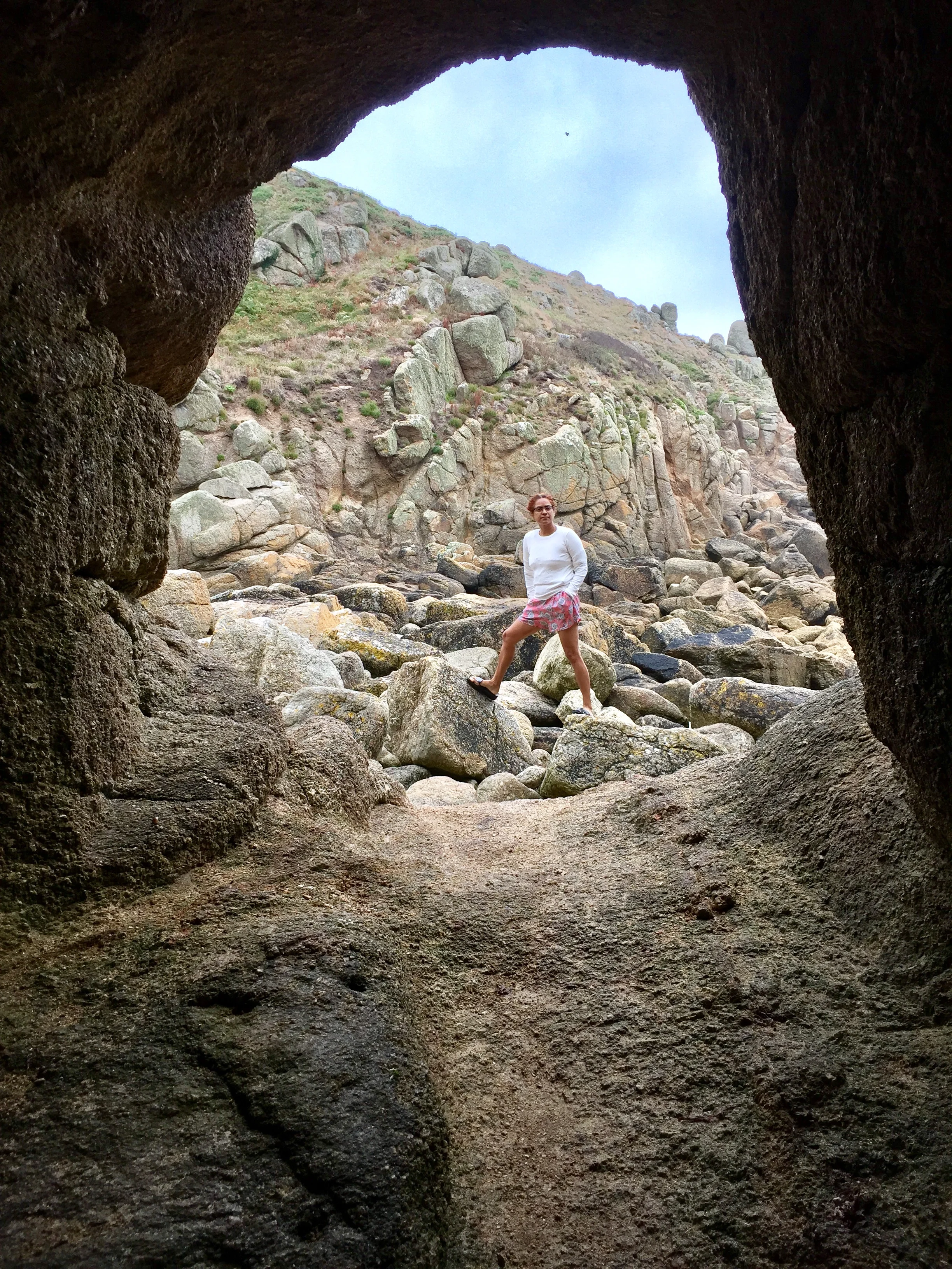 The craggy shoreline of Cornwall