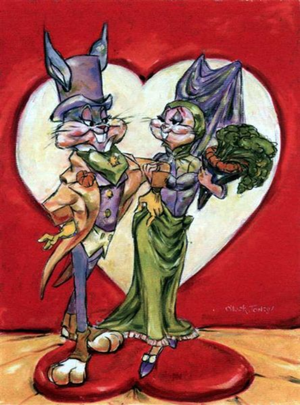 絵画 flk040184 Bugs Bunny - Love is in the Hare @ Chuck Jones Gallery — Chuck
