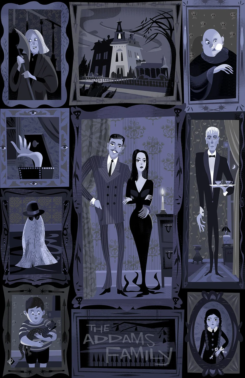 Addams Family Drawing