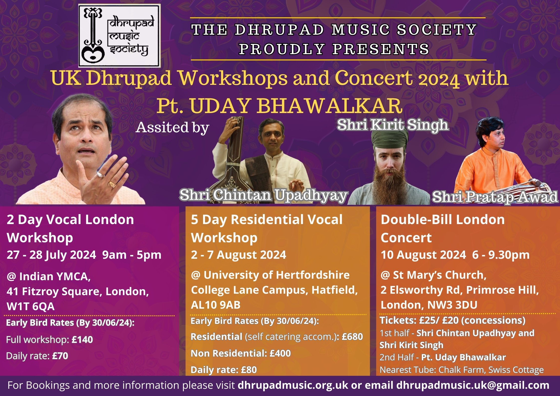 2-DAY WORKSHOP, CENTRAL LONDON **** SOLD OUT!
