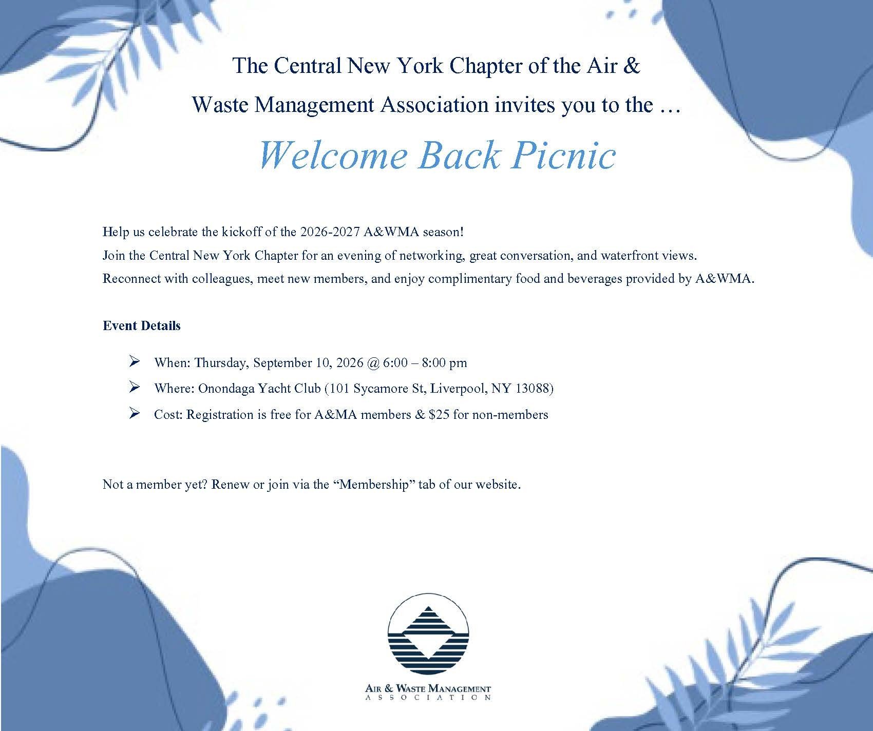 Welcome Back Picnic