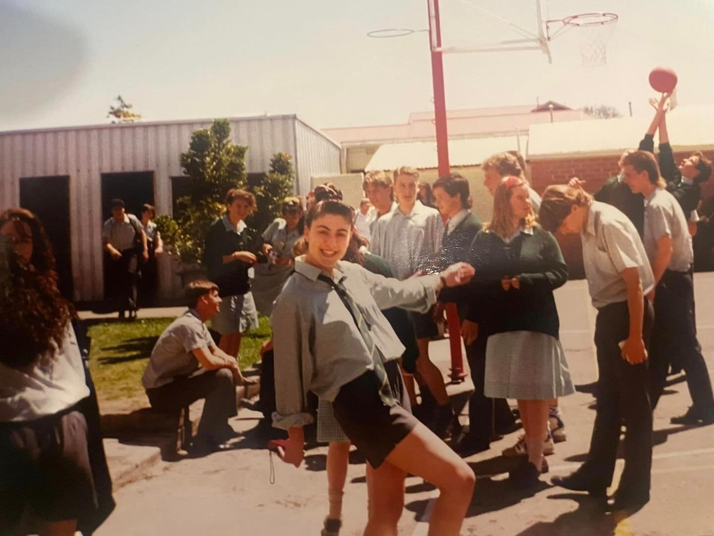 A friend found this photo on the alumni page of my high school recently. Last day of my senior year circa 1990. 😂😂😂 nothing much has changed. Ha!