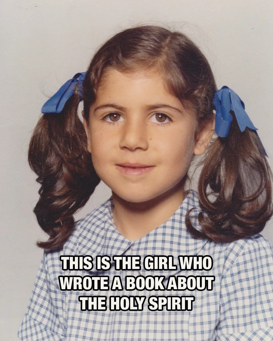 From pigtails to writing about the Holy Spirit&hellip;😂🙌🏼

My prayer is that you would know Him as your Divine Counselor and closest friend.

If you haven&rsquo;t yet, you can preorder the book at the link in my bio. 🤍