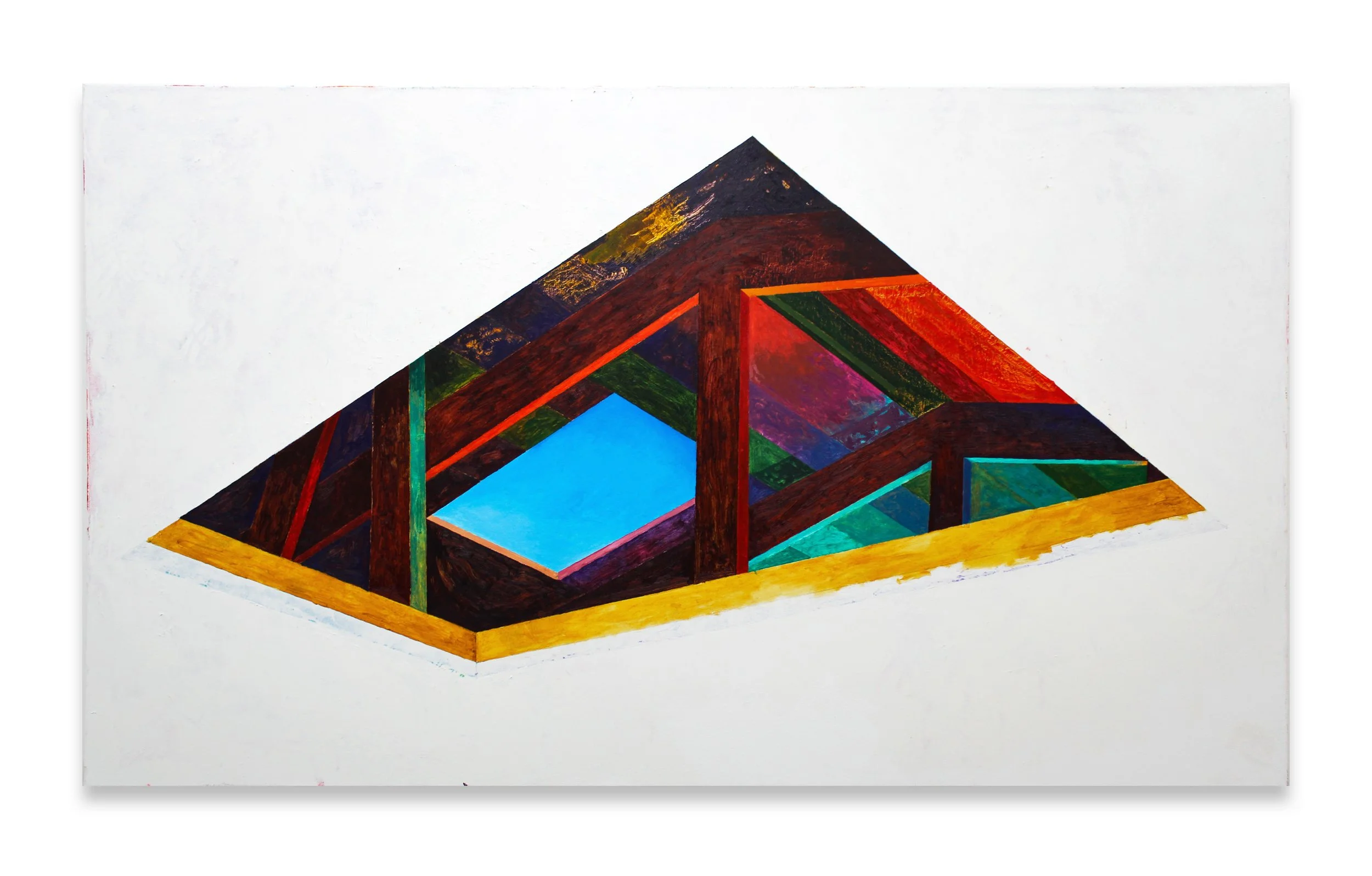 "Skylight" 2024, Oil on canvas, 40 x 78 inches