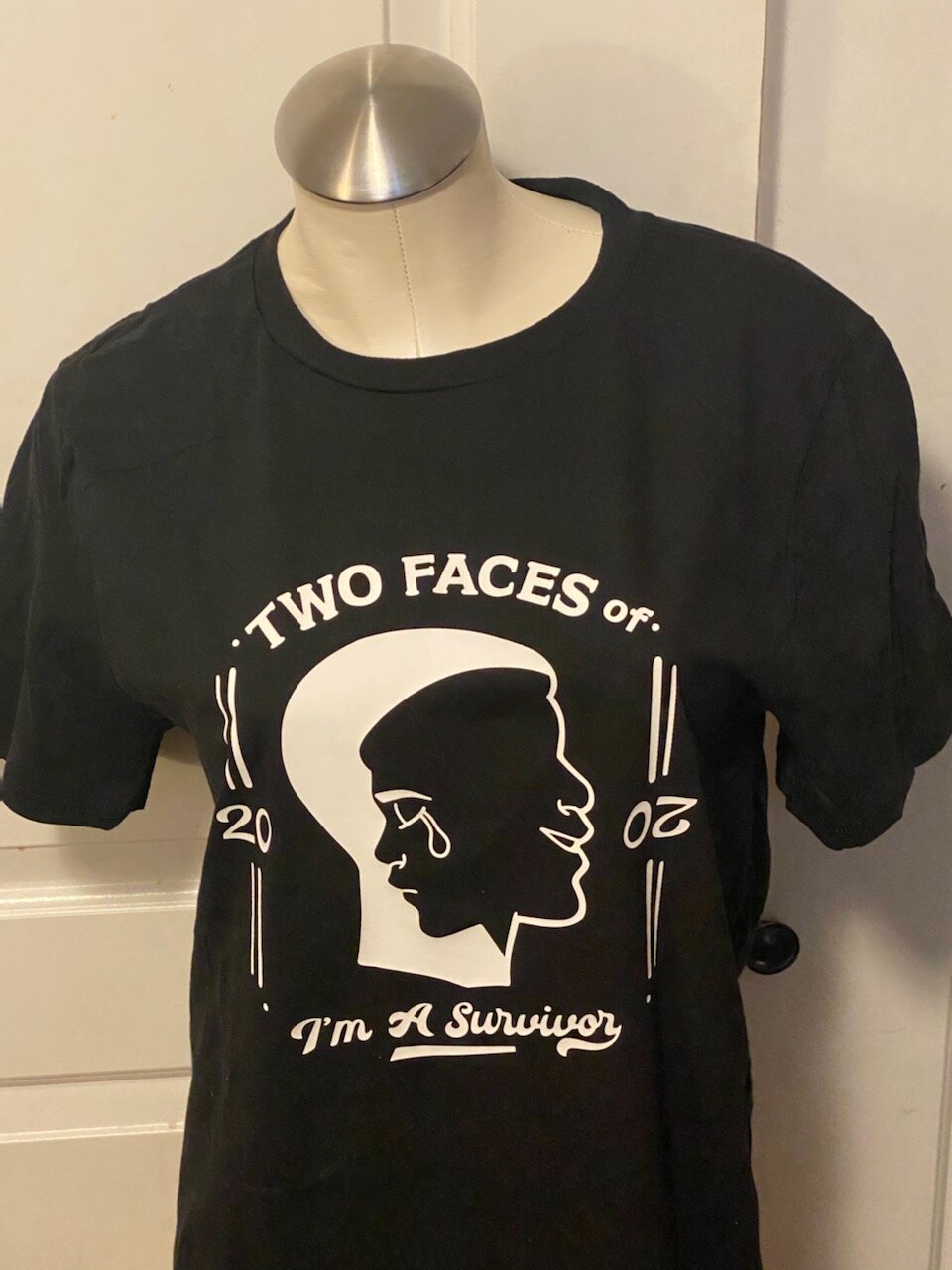 Two Faces of 2020 Survivor Blk Tee