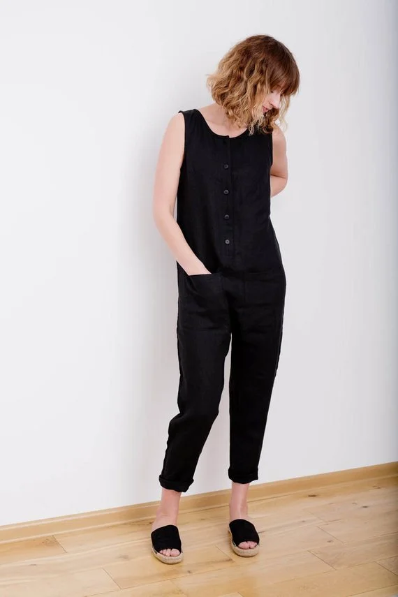 beaton linen jumpsuit