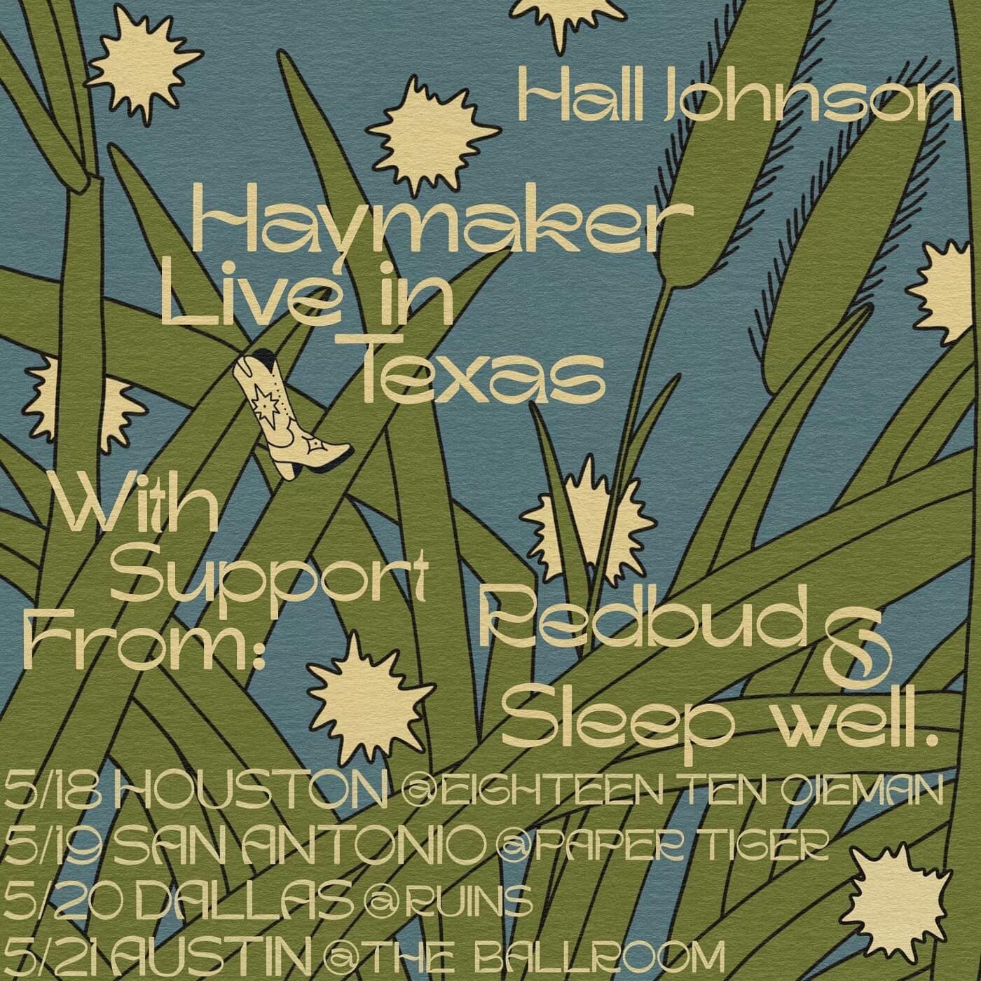 @halljohnsontx heads out on tour later this month to support Haymaker, which comes out next week! 

5/18 Houston
5/19 San Antonio
5/20 Dallas
5/21 Austin

See them if you are in Texas, and pick up Haymaker on vinyl if you haven&rsquo;t yet