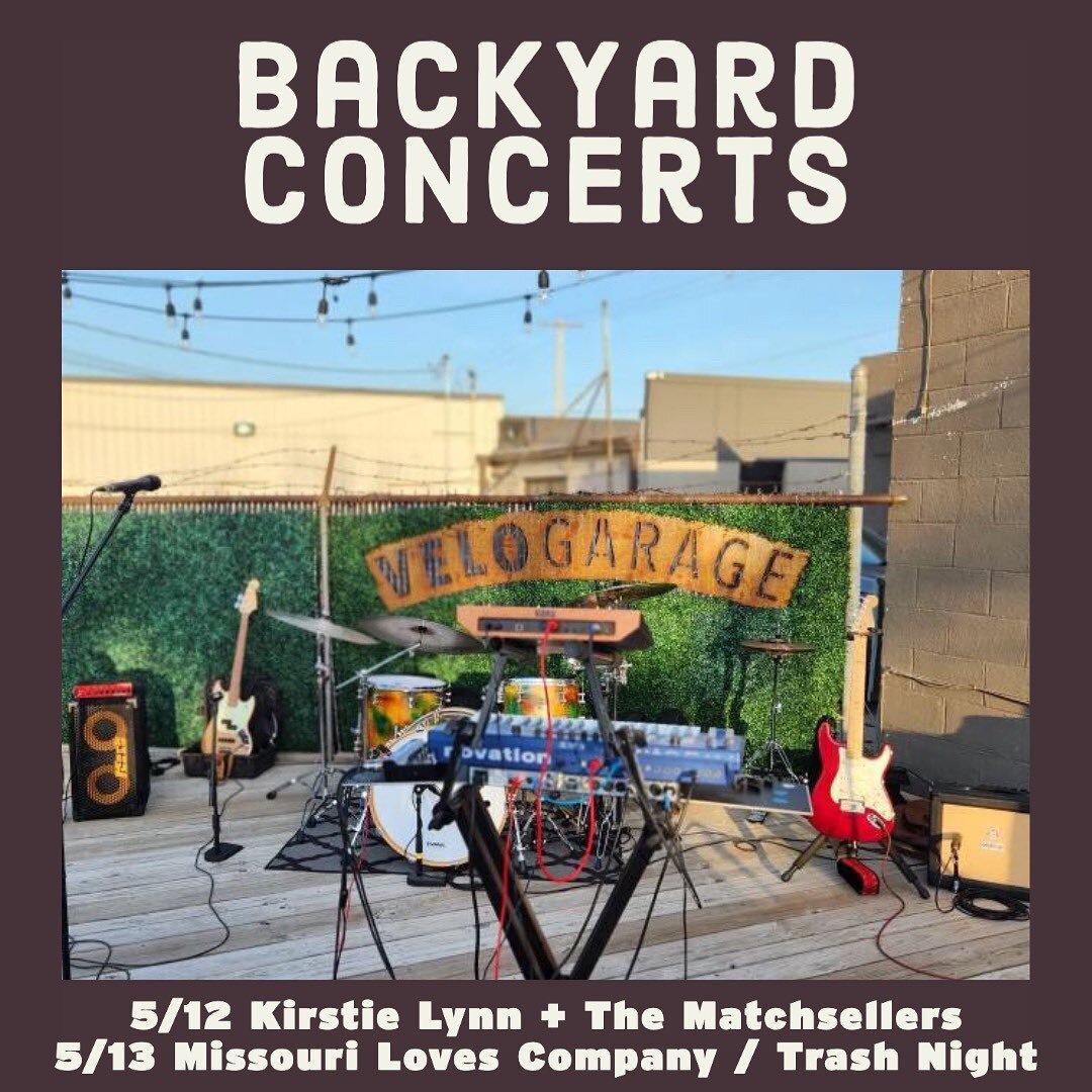 Two shows this weekend out at @velogaragekc!

5/12 @kirstietheworsty / @thematchsellers 
5/13 @_missourilovescompany_band / @t_r_a_s_h_n_i_g_h_t
