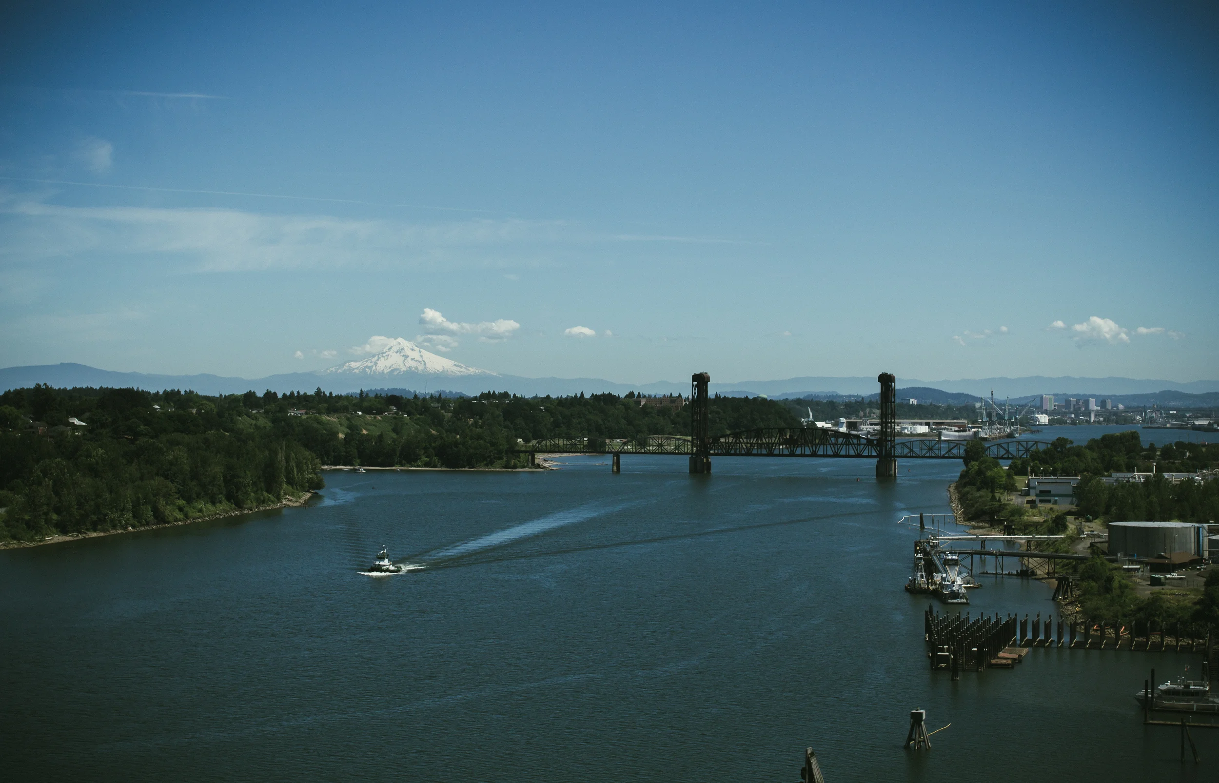 View from St. Johns Bridge.