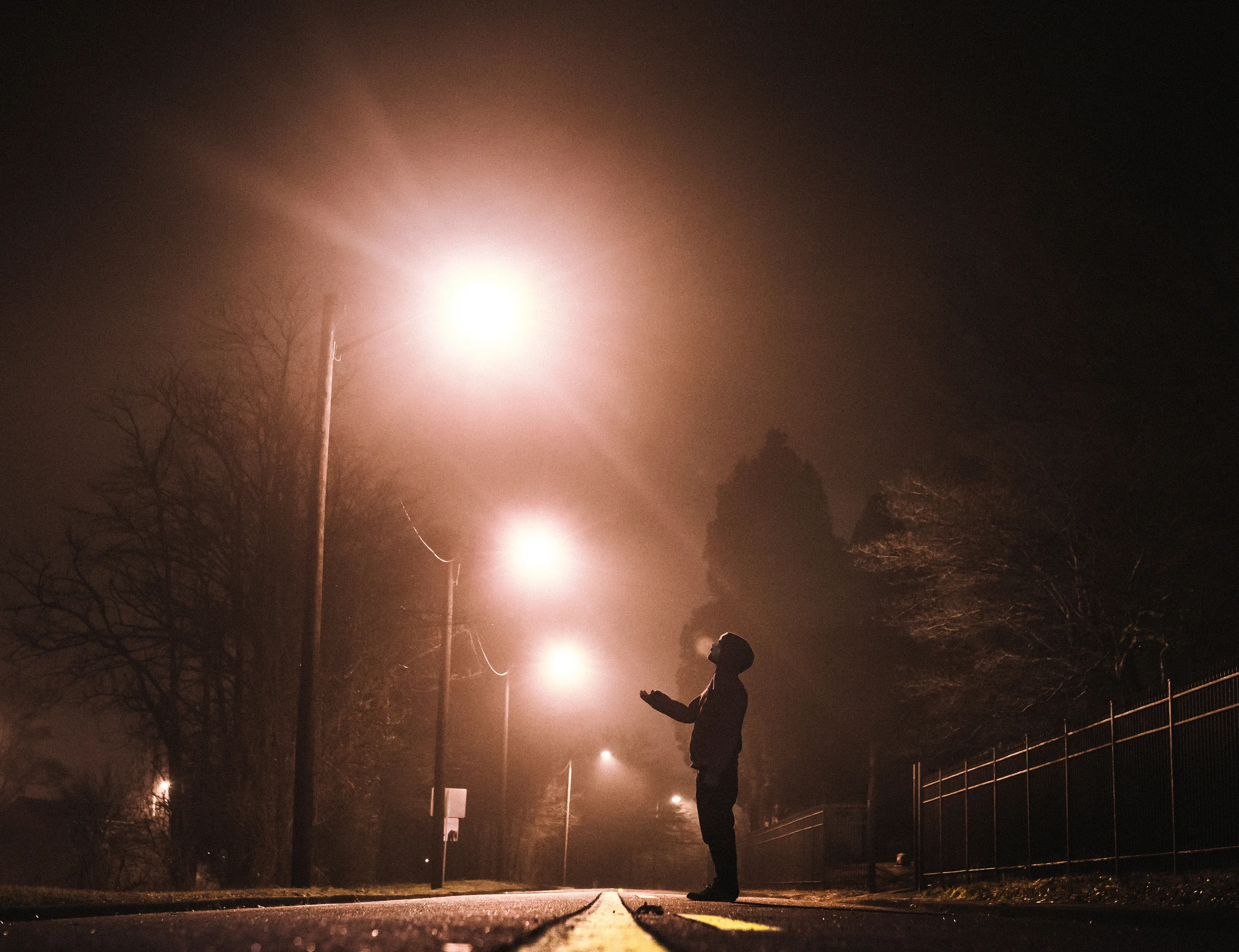 Hoping for rain. Self portrait.