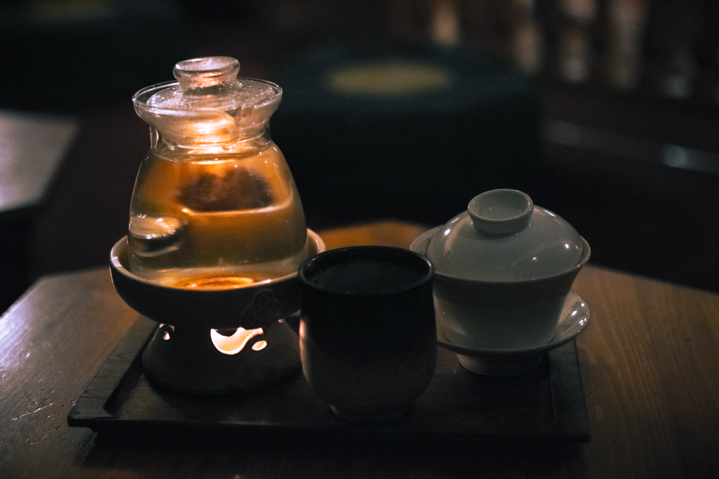 Chilling at my favorite spot in downtown Asheville: Dobra Tea. 