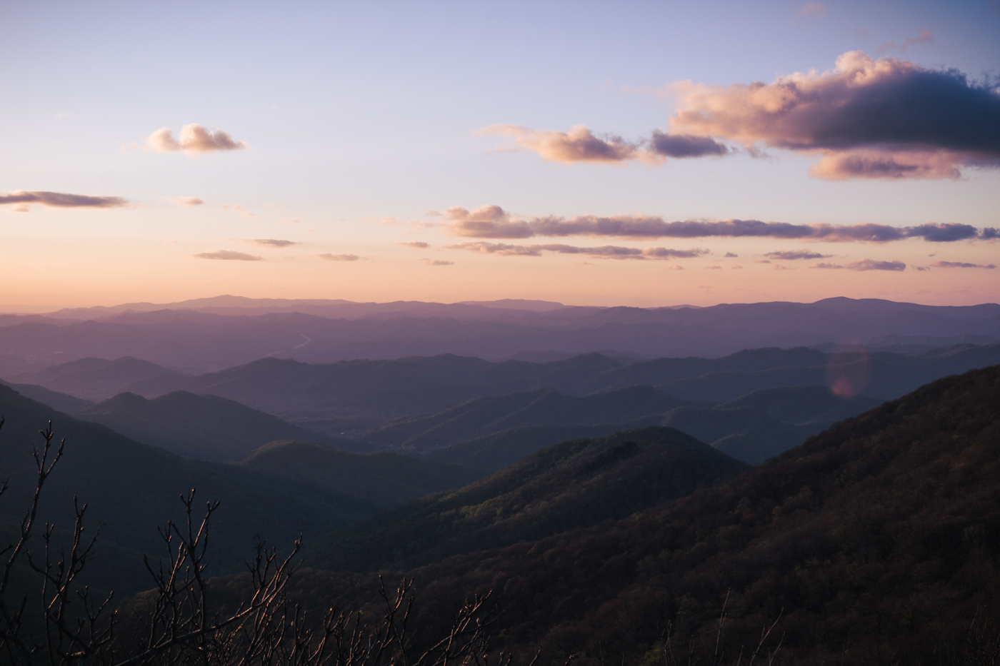 Low contrast sunset. 