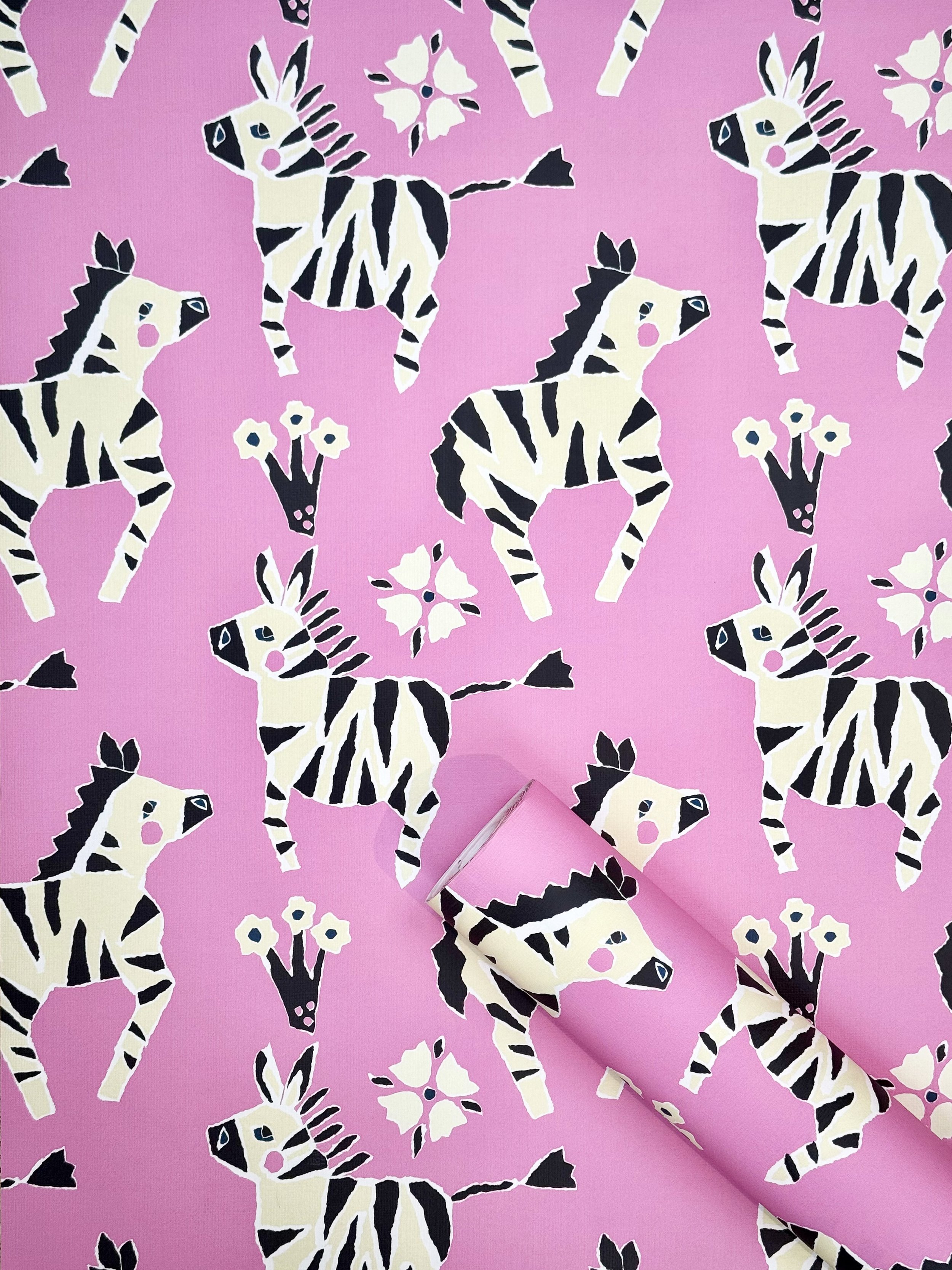 Candy Zebra Wallpaper Sample