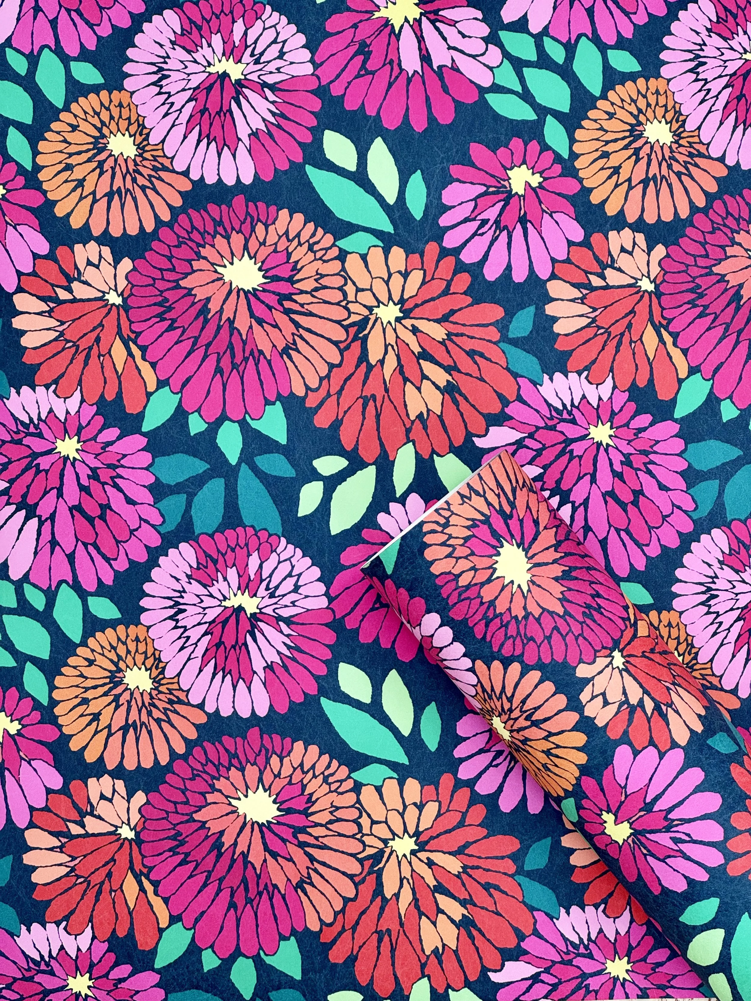 Dusky Chrysanthemum Wallpaper Sample