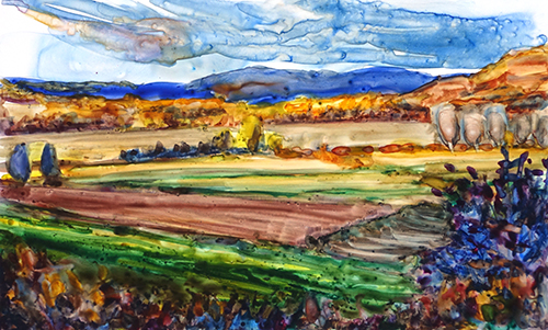 Oblong Valley at Dusk