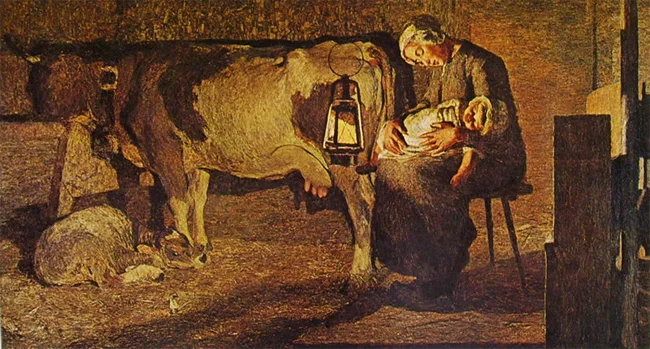 Giovanni Segantini, Le due madri , 1889