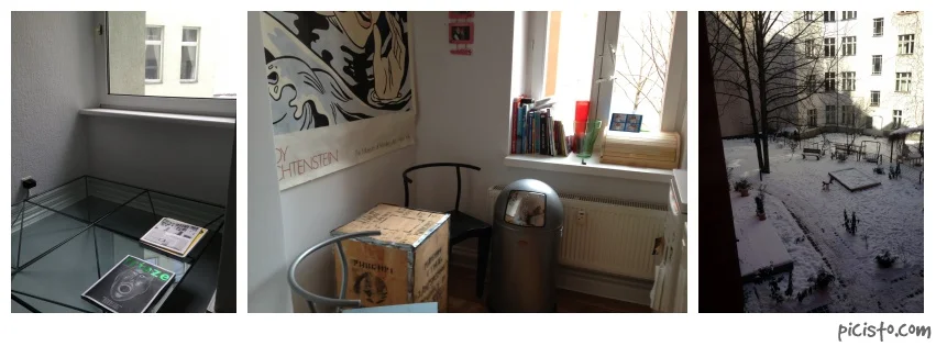 My friend's hippity-hip office