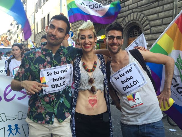 "If you're a fag, say it!" (a famous line from the movie Il Ciclone - if you understand the context, please let me know in the comments!)