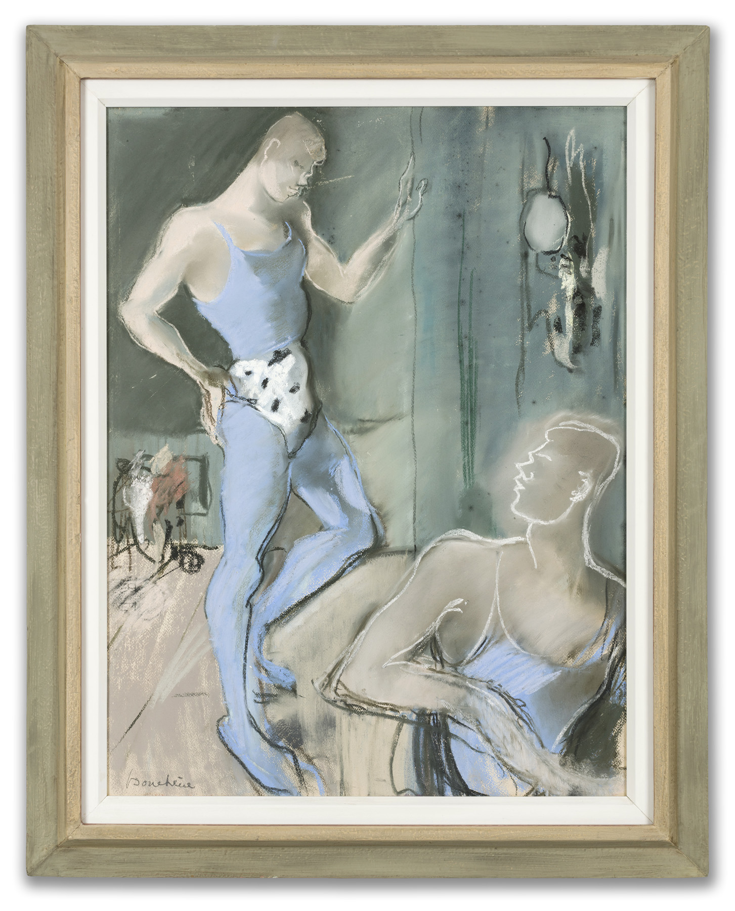 Dimitri Bouchéne, (Russian 1893-1993) Dans La Loge, c.1920s