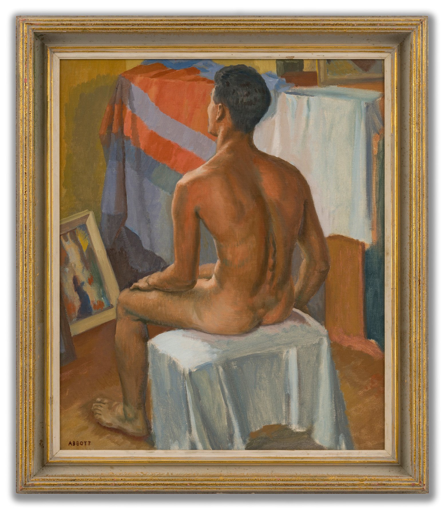 Harold Frederick Abbott, (Australian 1906-1986), Model in a Studio, c.1950s