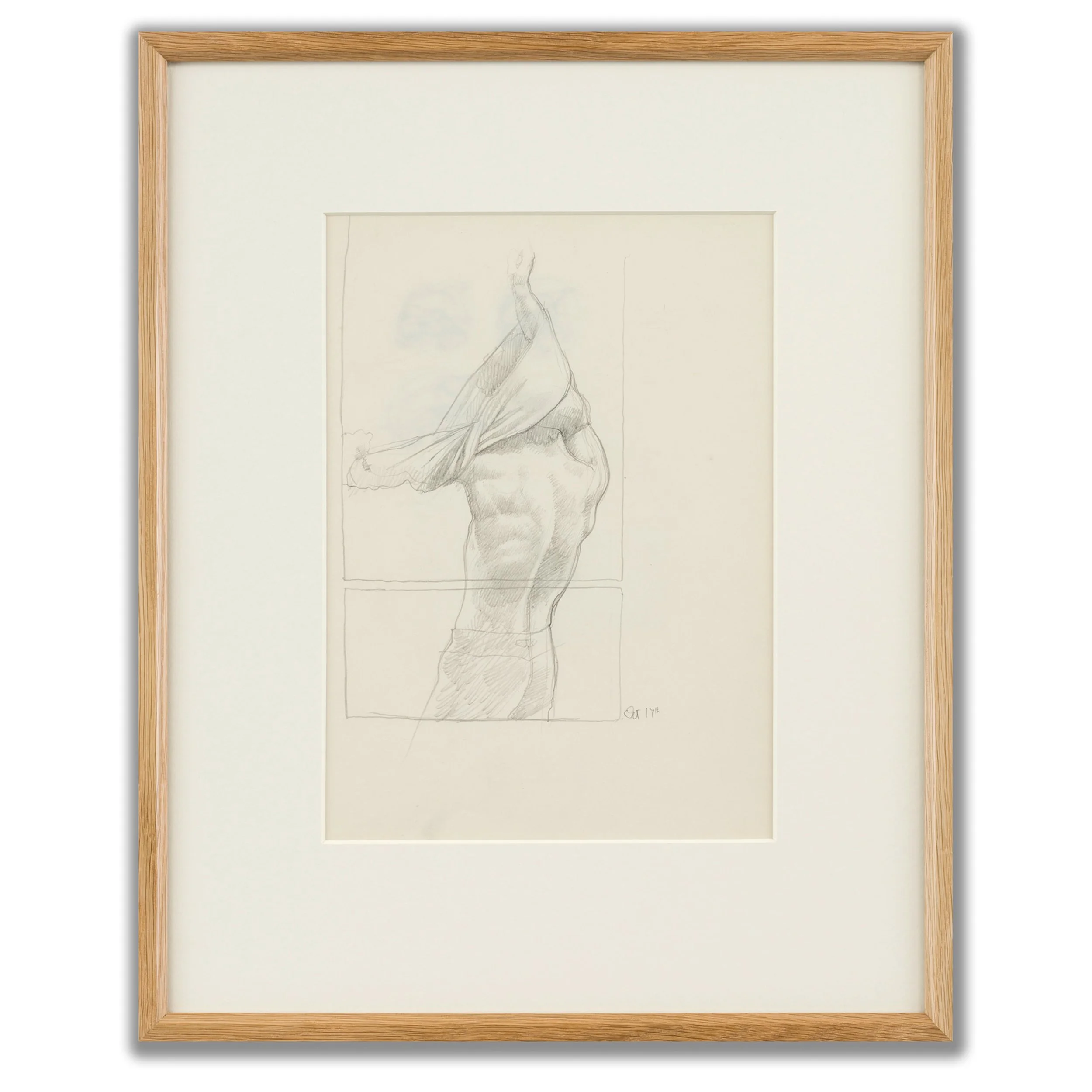 henry-miller-fine-art-michael-leonard-line-drawing-putting-on-singlet-white.jpg