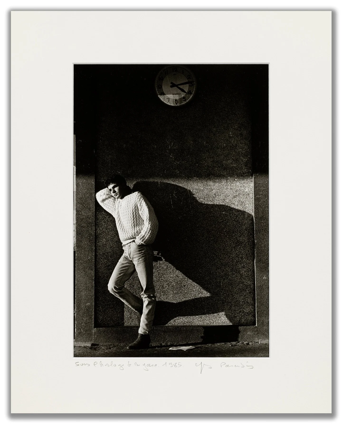 Yves Paradis 'Sous l'horloge de la gare', 1985