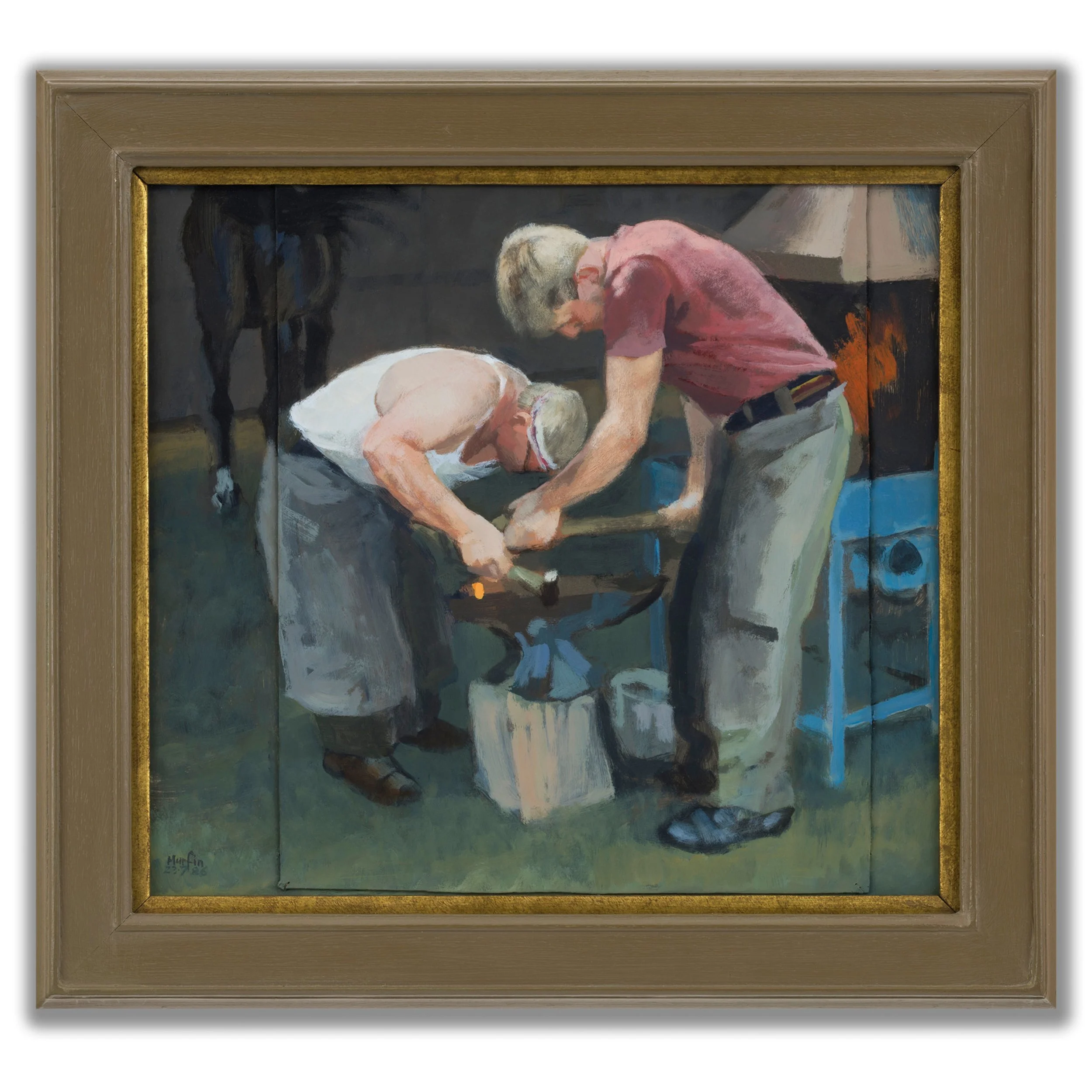 henry-miller-fine-art-male-form-michael-murfin-Study-for-Farriery-Competition-oil-on-board.jpg