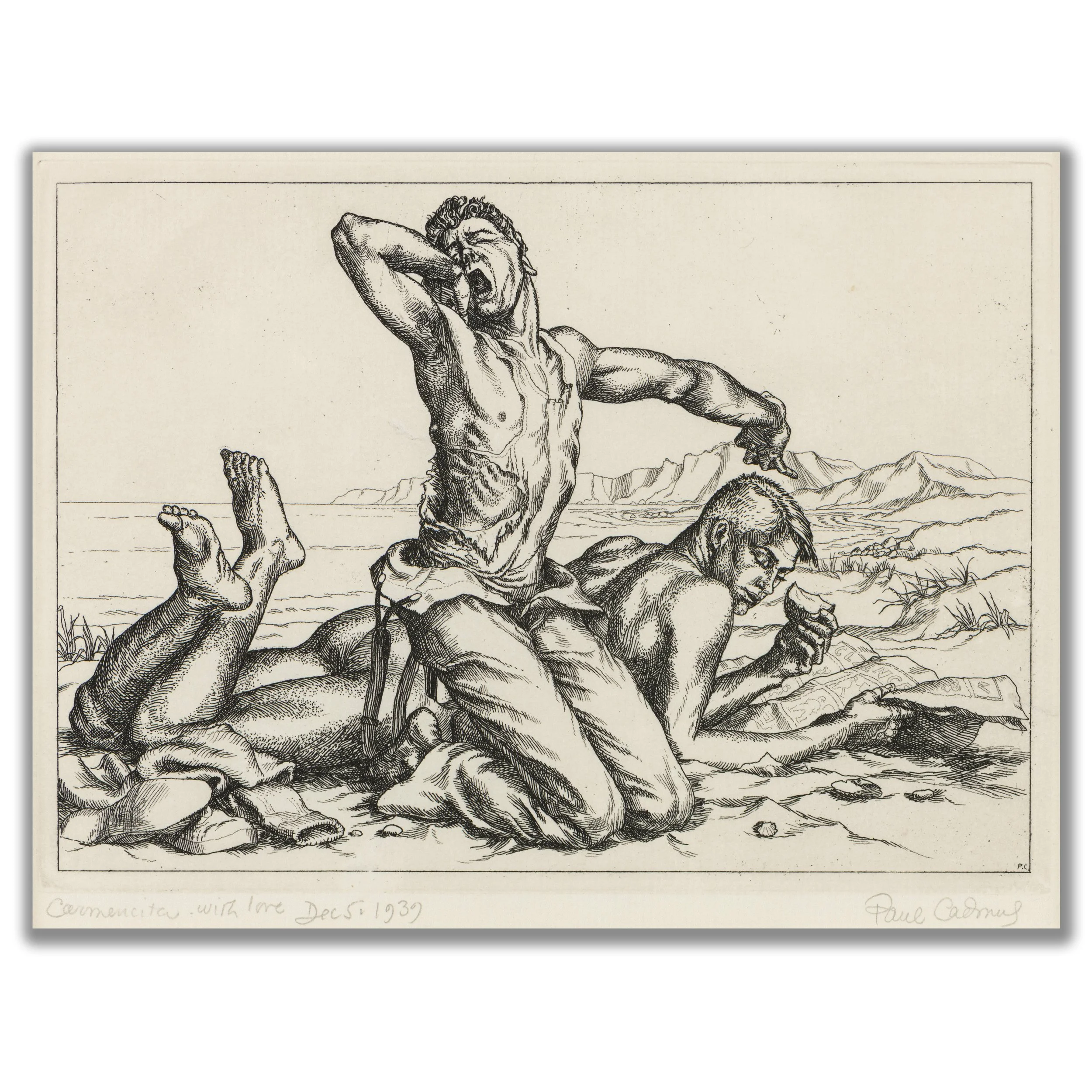 Paul Cadmus, 'Two Boys on a Beach No.1' 1938