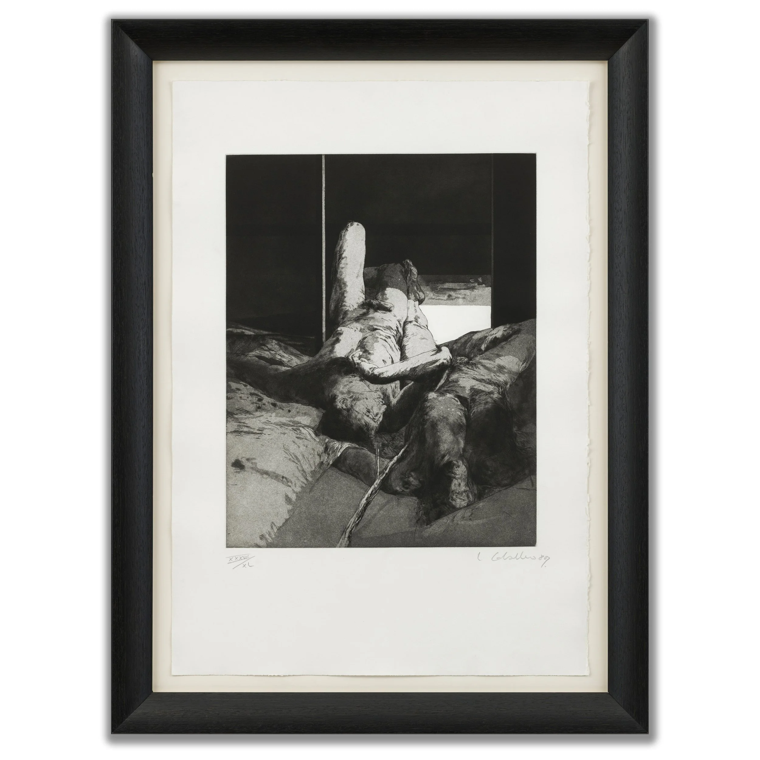 Luis Caballero, 'Untitled, (Two Reclining Figures)', 1980