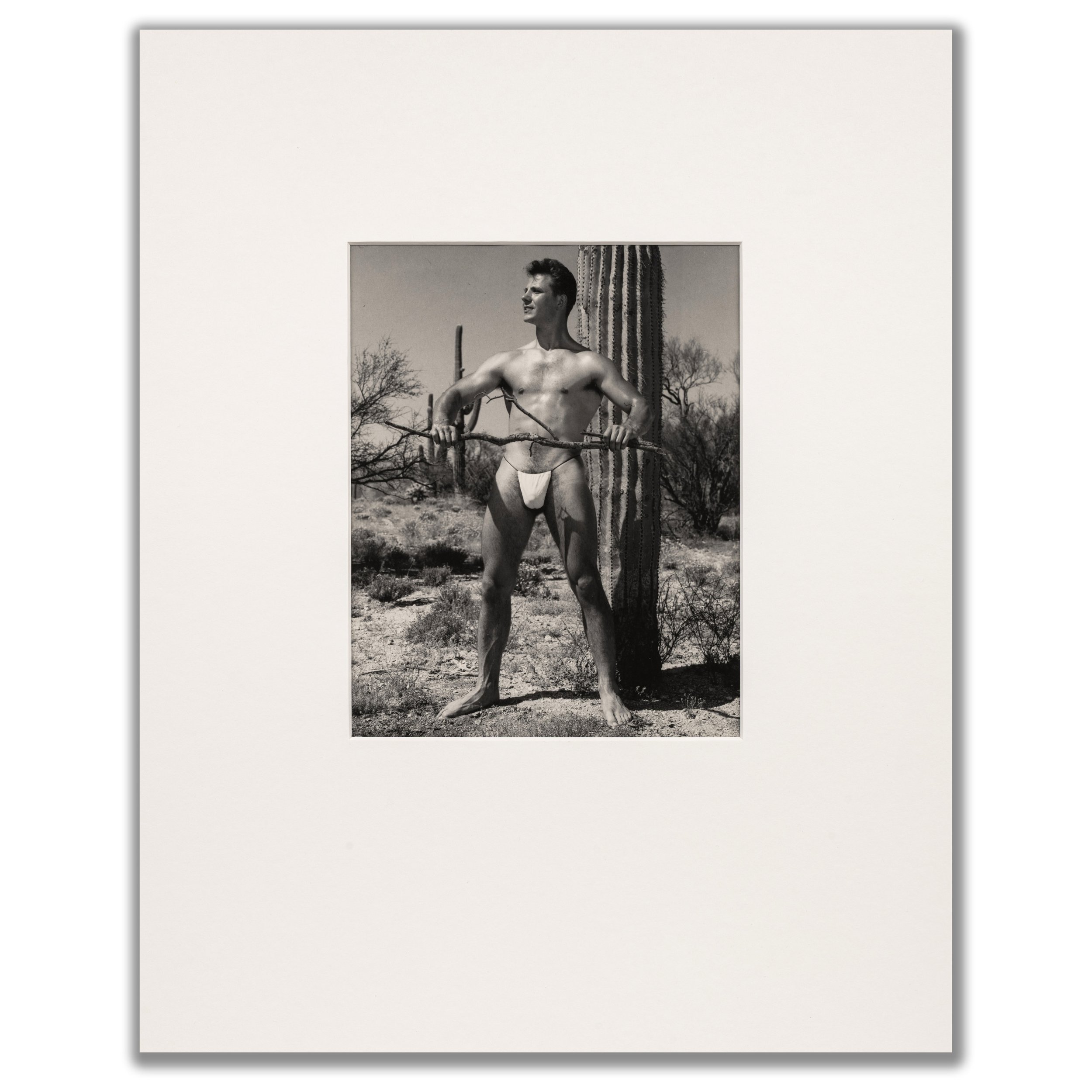 Bruce Bellas (Bruce of Los Angeles) 'Model & Cactus', c.1950