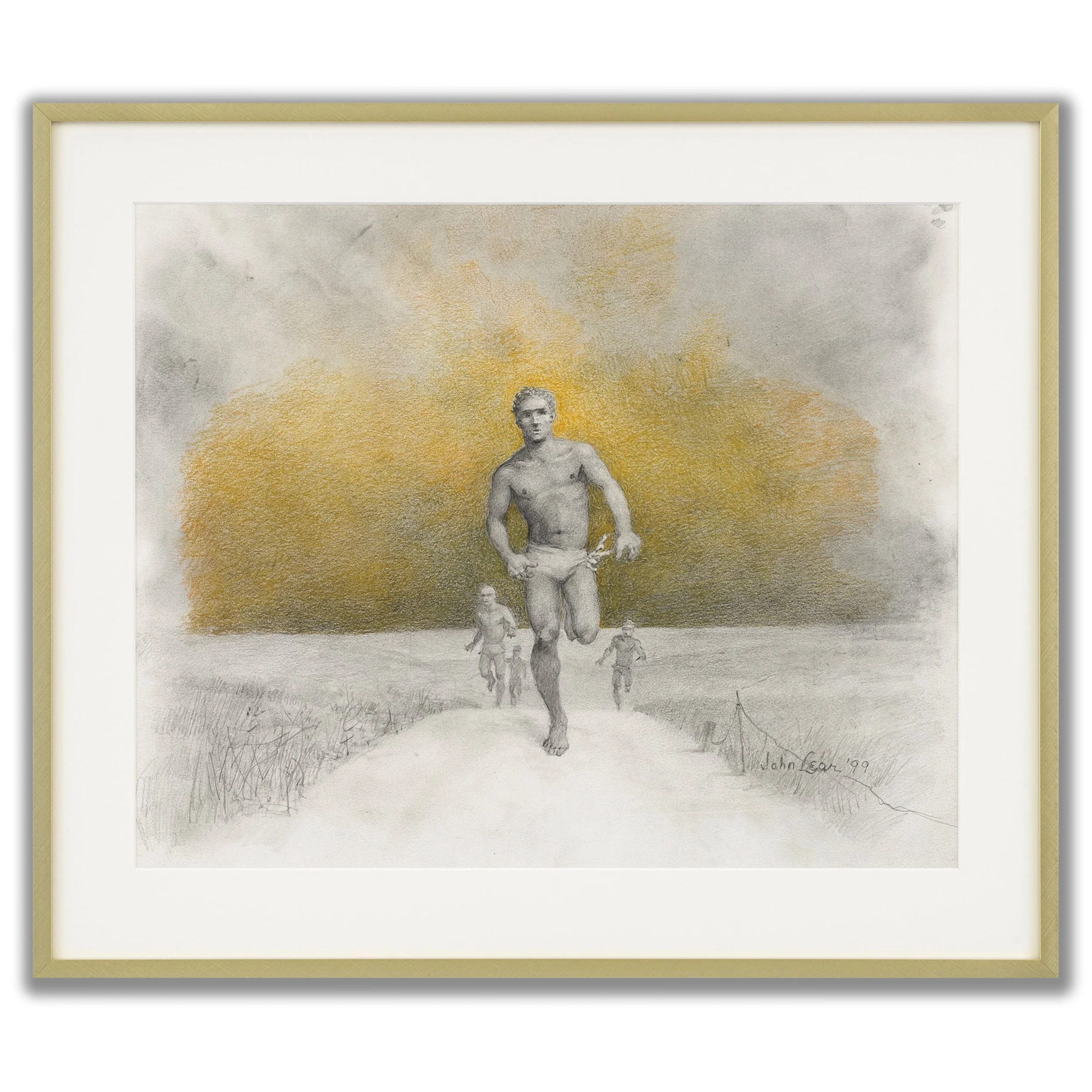 henry-miller-fine-art-postwar-john-b-lear-american-running-men-1999-graphite-pencil-on-paper-white.jpg