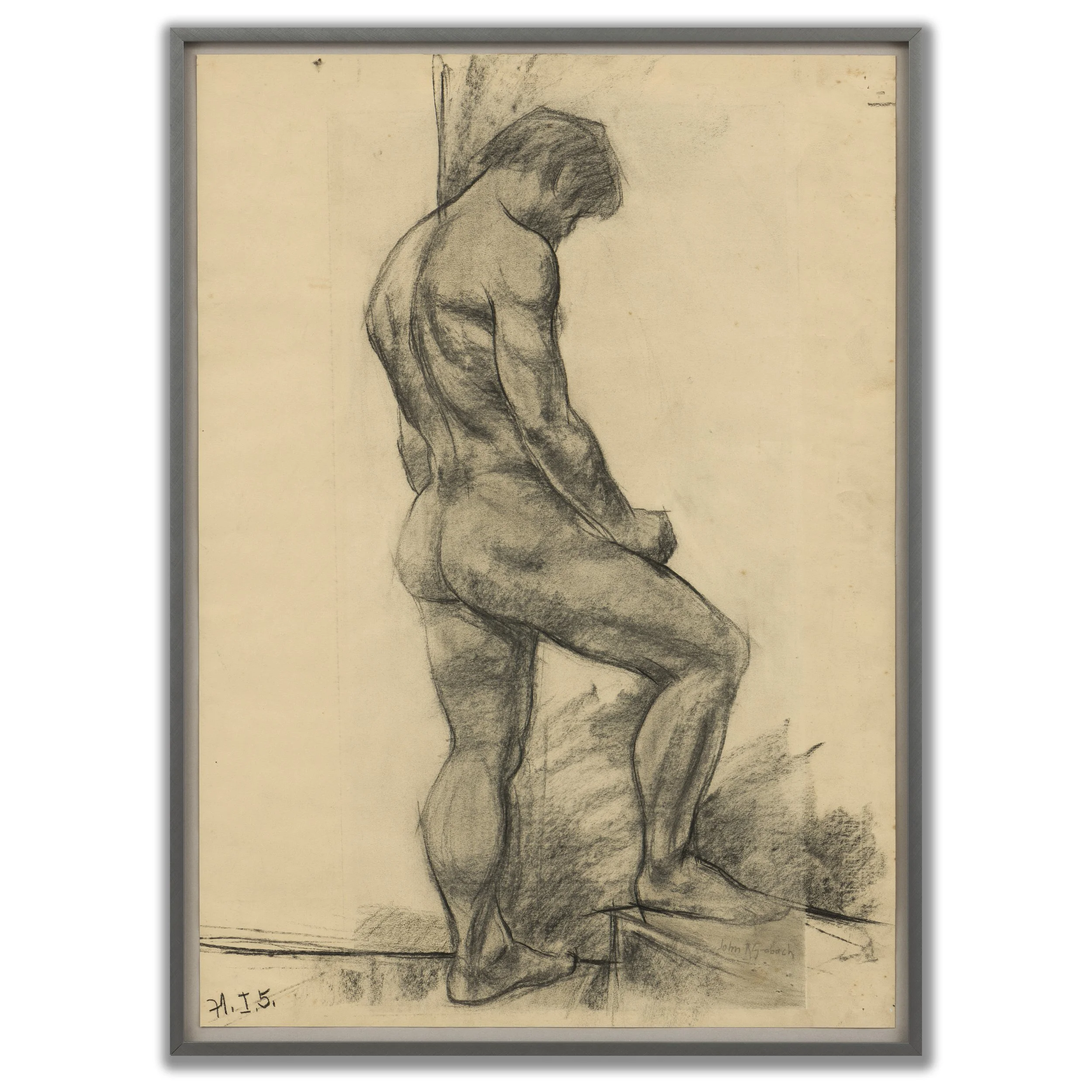 John R Grabach, 'Male Nude'