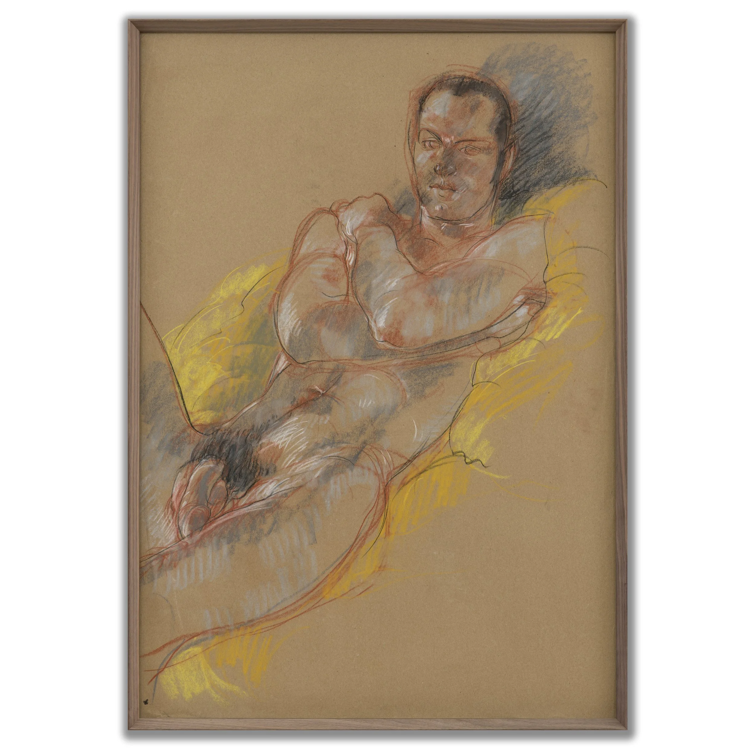 George Cayford 'Nude with Arms Folded', c.1980s