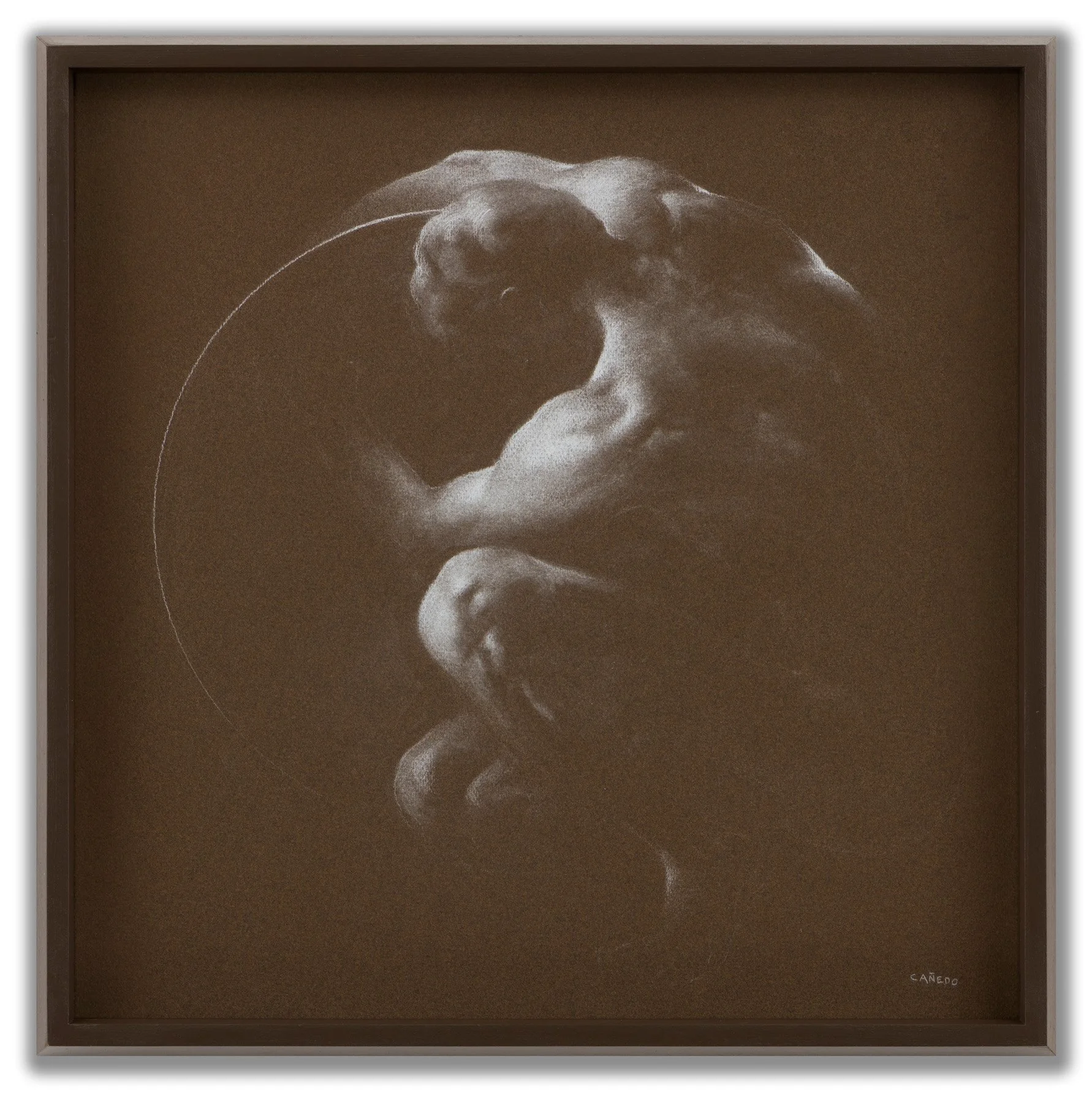 Alexander Cañedo, (Mexican/American 1902-1978), Crouching Nude, c.1960s