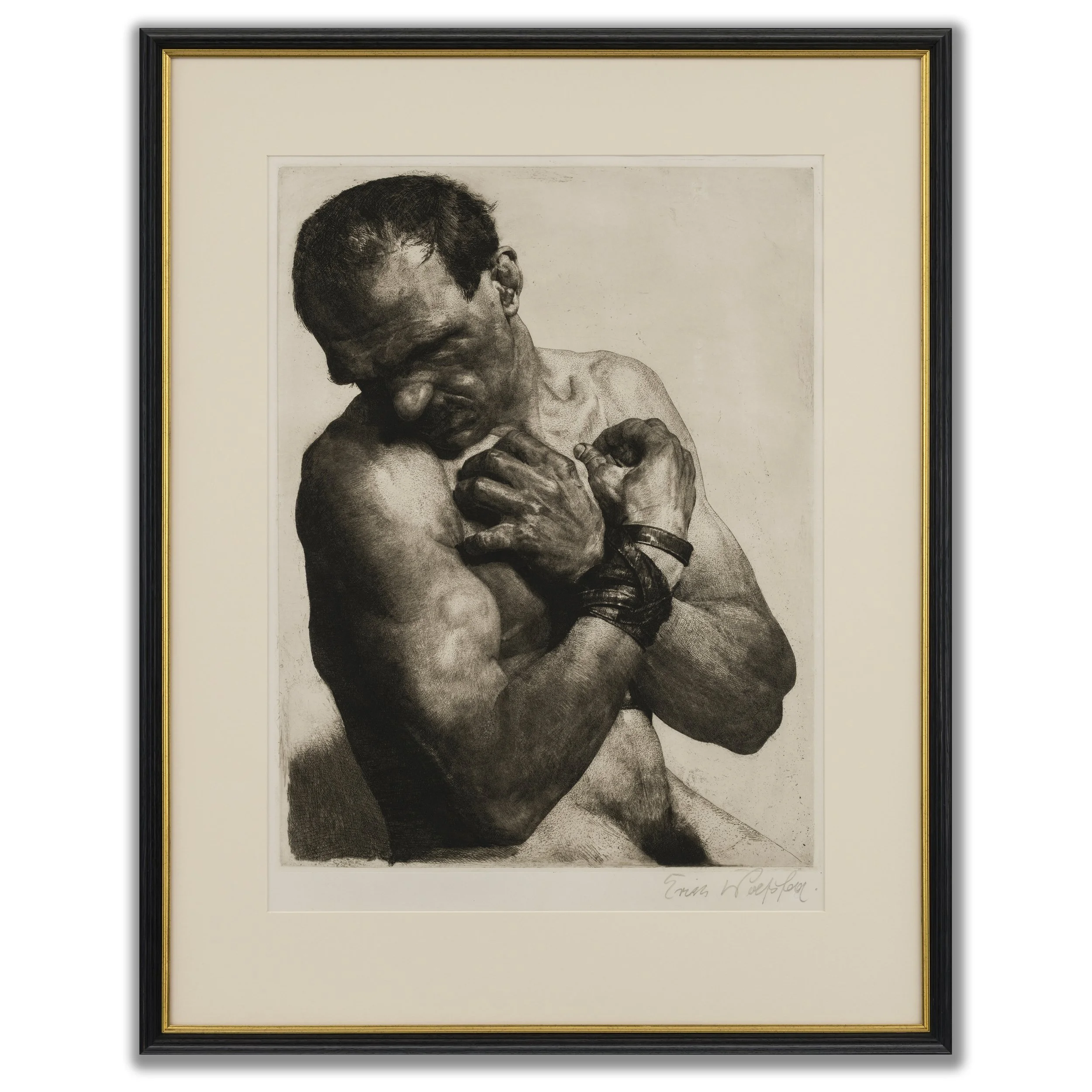 Erich Wolfsfeld, 'The Bound Man', c.1907-1909