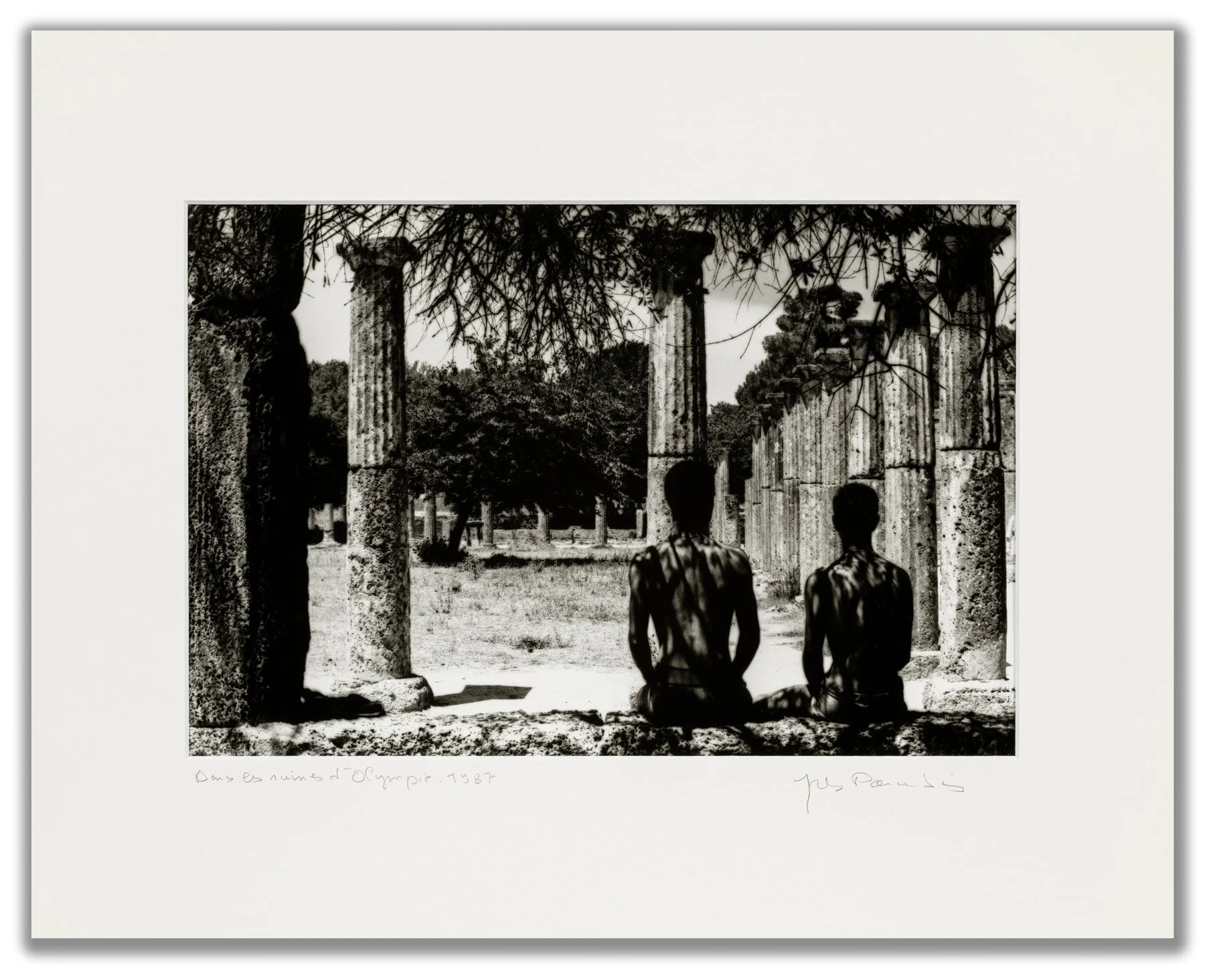 Yves Paradis 'Dans les ruins d'Olympie', 1987