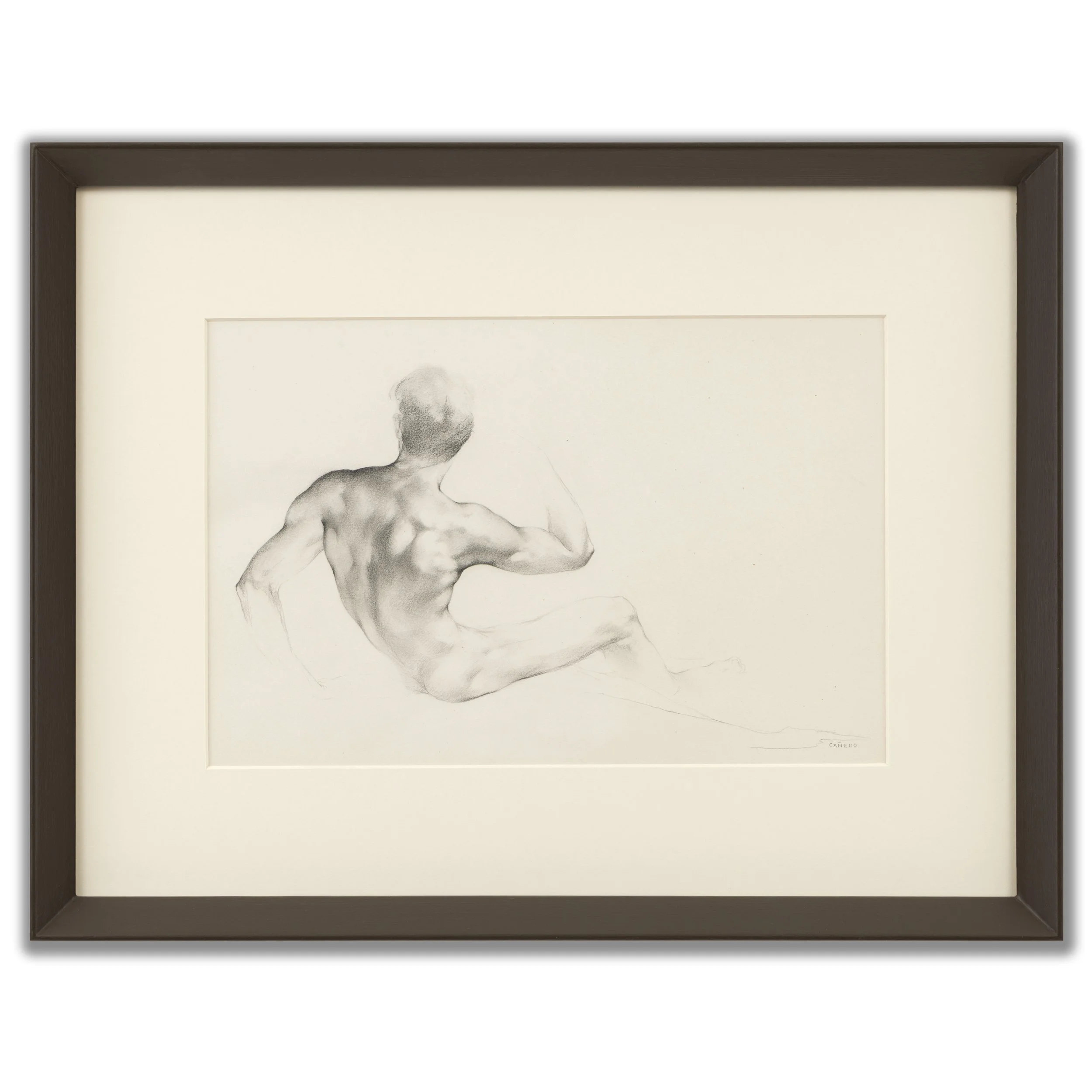 Alexander Cañedo, (Mexican/American 1902-1978), Male Nude, c.1960s