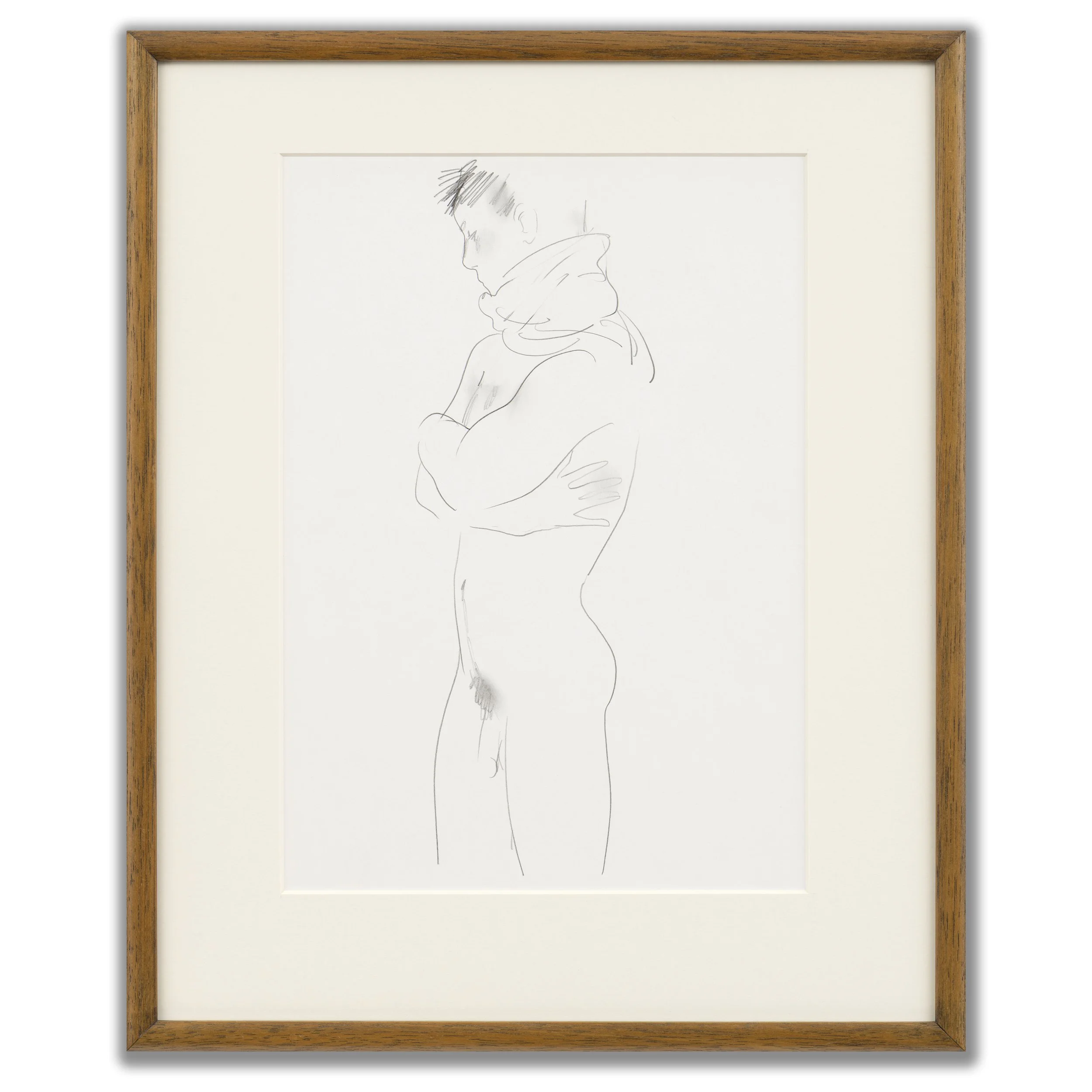 Rustam Khamdamov 'Male Nude with Scarf', c.1997