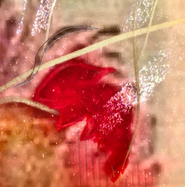 Overdrawing for Susan on Lay me down with a gentle hand, 2017