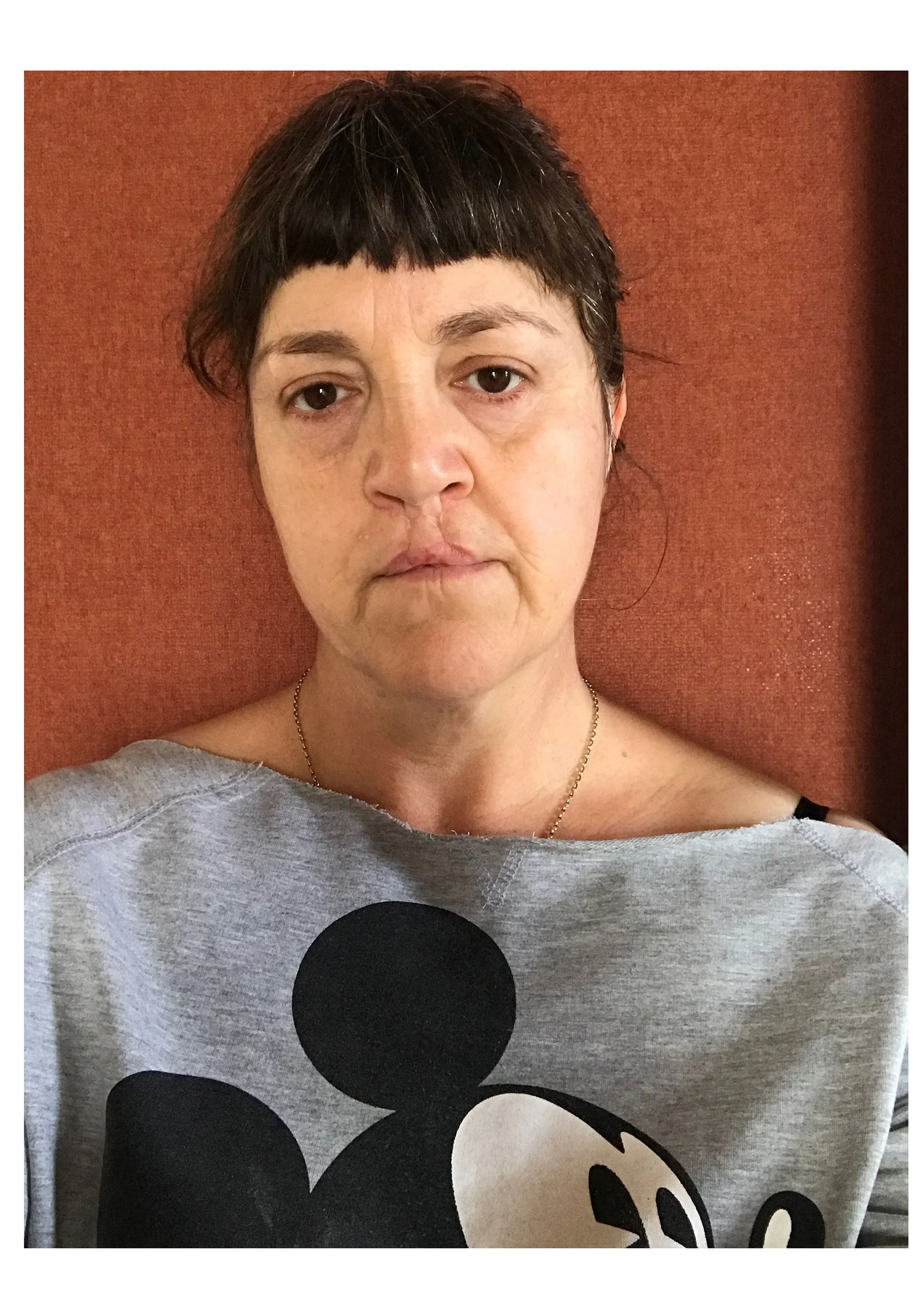 In my hallway with my favourite sweatshirt on, 31 August 2017