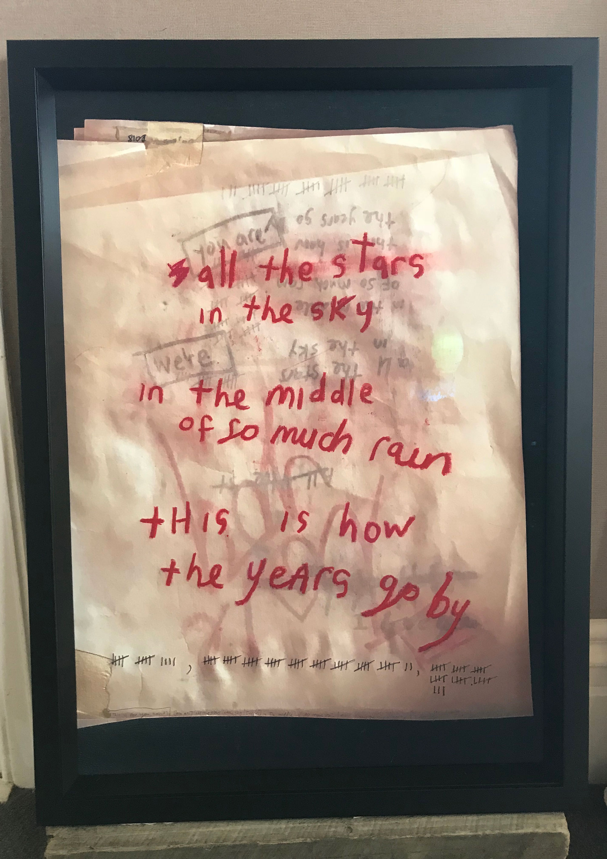 All the stars in the sky [for you David], 2018